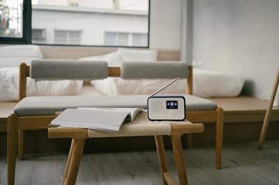 Sangean WFR-39 Zakradio met internetradio Internet, DAB, VHF (FM) Internetradio, FM, WiFi Spotify, Wekfunctie, Oplaadbaar Wit, Blauw