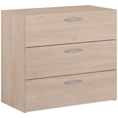 Ladekast - EASY LIFE - 3 lades - Eiken - 78,2 x 69,3 x 40,8 - PARISOT Ladekast - EASY LIFE - 3 lades - Eiken - 78,2 x 69,3 x 40,8 - PARISOT