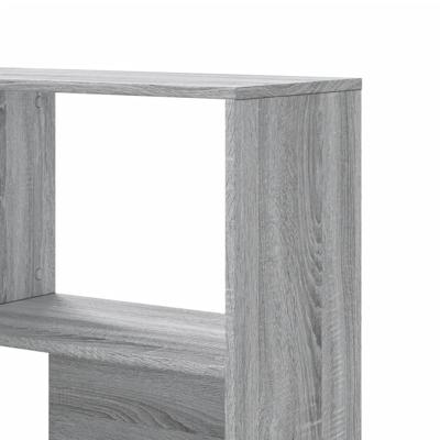 Boekenkast 4-laags hoek 85x85x140 cm bewerkt hout grijs sonoma