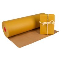 Kraftpapier op rol 59 cm x 400 meter 50 gram/m2 okergeel - thumbnail