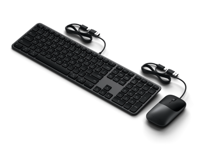 Satechi Slim CLX3 wired mouse & keyboard combo - Space black Satechi Slim CLX3 wired mouse & keyboard combo - Space black