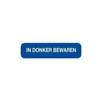Strooketiket in donker bewaren 44 x 11mm - thumbnail