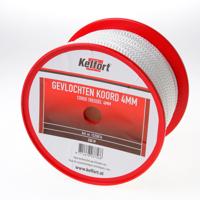 Nylonkoord wit gevl. 4mm - thumbnail