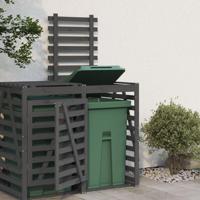 VidaXL Containerberging verlengstuk massief grenenhout grijs - thumbnail