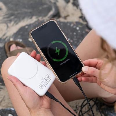 MOJOGEAR Wireless MagSafe powerbank 10.000 mAh - Wit
