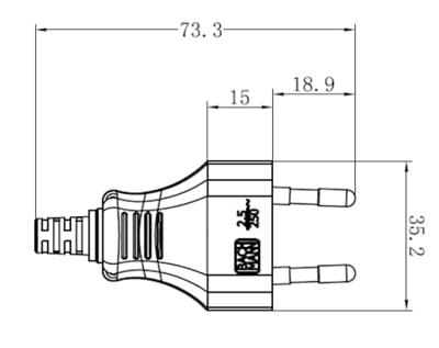 Bachmann 900.010 Eurostekker Kunststof 250 V Zwart IP20