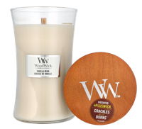 WoodWick large candle vanilla bean - thumbnail
