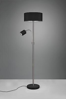 Trio Motel Vloerlamp Nikkel excl. 1x E27 excl. 1xE14