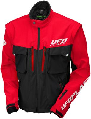 UFO PLAST "taiga" jas enduro jacket ufo black/red gr. xxl