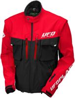 UFO PLAST "taiga" jas enduro jacket ufo black/red gr. xxl - thumbnail
