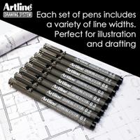 Fineliner Drawing System etui van 4 stuks: 0,2 - 0,4 - 0,6 en 0,8 mm - thumbnail