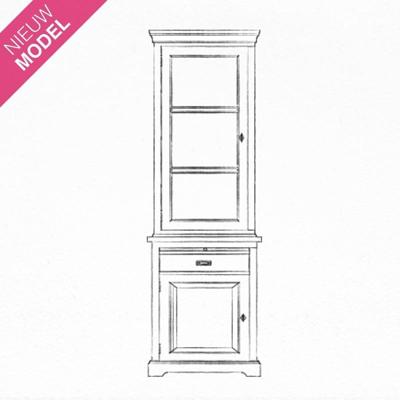 Vitrinekast Lakewood | Hout | Mindihout | Wit Vitrinekast Lakewood | Hout | Mindihout | Wit