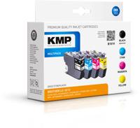 KMP Inktcartridge vervangt Brother LC-3213BK, LC-3213C, LC-3213M, LC-3213Y Compatibel Combipack Kleur B101V 1539,4005 - thumbnail