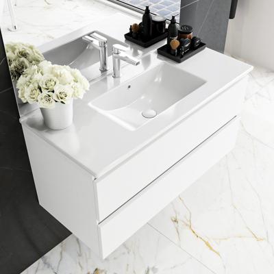 MONDIAZ DENTA 80 badmeubel talc 2 lades wastafel midden 1 kraangat MONDIAZ DENTA 80 badmeubel talc 2 lades wastafel midden 1 kraangat