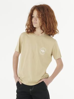 RIP CURL Stapler t-shirt met korte mouwen beige RIP CURL Stapler t-shirt met korte mouwen beige