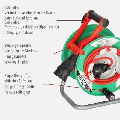Brennenstuhl Garant G IP44 Tuinhaspel, 23 +2m Kabelhaspel