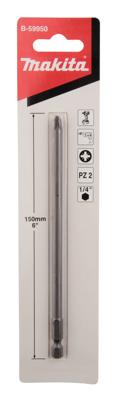 Makita Accessoires Schroefbit PZ2x150mm - B-59950 - B-59950 Makita Accessoires Schroefbit PZ2x150mm - B-59950 - B-59950
