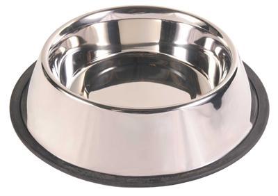TRIXIE VOERBAK RVS / RUBBERRING 34X34 CM 2,8 LTR 4 ST TRIXIE VOERBAK RVS / RUBBERRING 34X34 CM 2,8 LTR 4 ST