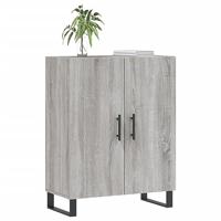 Dressoir 69,5x34x90 cm bewerkt hout grijs sonoma eikenkleurig - thumbnail