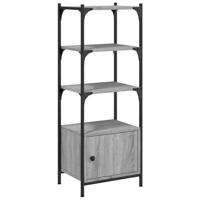 Boekenkast 3-laags 41x30x109,5 cm bewerkt hout grijs sonoma - thumbnail