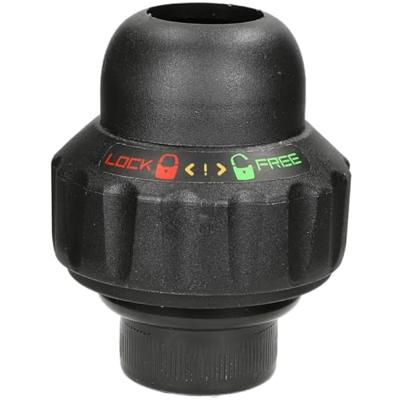Postmoderne Balhoofdstel met geïntegreerd stuurslot 1 1/8 inch zwart