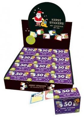 Kerst Kado Etiketten 50 stuks Op Rol