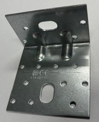 Waelbers Hoekanker met 2 ril 80x50x80mm, sendzimir (SV) - 50 Stuk(s) - 490024.11 Waelbers Hoekanker met 2 ril 80x50x80mm, sendzimir (SV) - 50 Stuk(s) - 490024.11