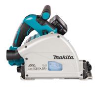 Makita DSP600PT2J Accu invalzaag LXT 2x18V | 2x5.0Ah accu's en duolader - thumbnail