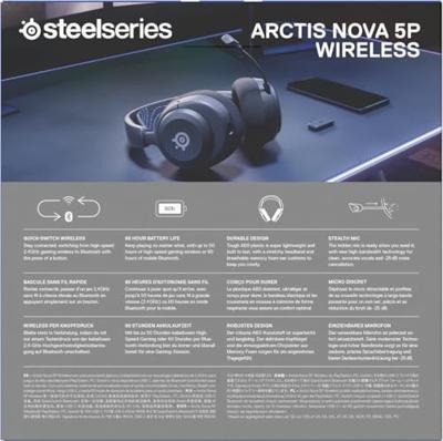 Hoofdtelefoon met microfoon SteelSeries Arctis Nova 5P Zwart - thumbnail