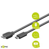Goobay 67995 Sync & Charge Super Speed USB-C naar Micro-B 3.0 oplaadkabel, 0,6 m - thumbnail