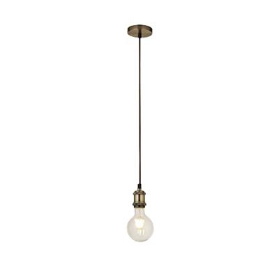 Searchlight Landelijke pendelSuspi koperbrons met zwart - 7461AB