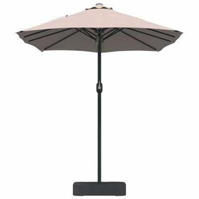 Tuinparasol Taupe 385 x 209 x 244 cm Stof