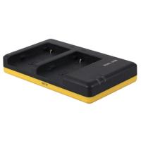 Duo oplader voor 2 camera accu's Canon NB-2LH - thumbnail