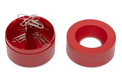 Papercliphouder MAUL Pro magnetisch Ø73x60mm rood