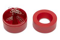 Papercliphouder MAUL Pro magnetisch Ø73x60mm rood - thumbnail