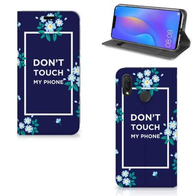Huawei P Smart Plus Design Case Flowers Blue DTMP Huawei P Smart Plus Design Case Flowers Blue DTMP