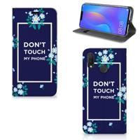 Huawei P Smart Plus Design Case Flowers Blue DTMP - thumbnail