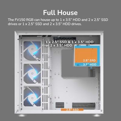 COUGAR Gaming FV150 RGB Midi Tower Roze COUGAR Gaming FV150 RGB Midi Tower Roze