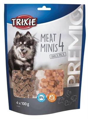 TRIXIE PREMIO VLEES MINIS KIP / EEND / RUND / LAM 4X100 GR TRIXIE PREMIO VLEES MINIS KIP / EEND / RUND / LAM 4X100 GR