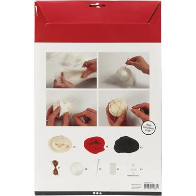 Creativ Company Kerstballen, d 6 cm, 6 stuk/ 1 doos