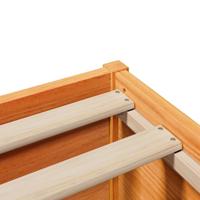 Bedframe zonder matras massief grenenhout wasbruin 75x190 cm - thumbnail