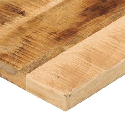 Tafelblad rechthoekig 140x40x2,5 cm massief ruw mangohout
