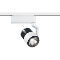LED Railverlichting - Track Spot - Trion Dual Radina - 2 Fase - 15W - Aanpasbare Kleur - Dimbaar - Rond - Mat Wit - Aluminium - thumbnail