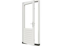Trendhout Stapeldorpeldeur - linksdraaiend - 93x216,9 + kozijn 103,8x226,3 cm - wit (incl. DTS en deurbeslag)- - Hout- Trendhout - thumbnail