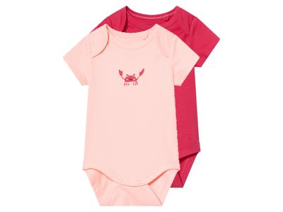 lupilu 2 Baby rompers (Donkerroze/roze, 62-68)
