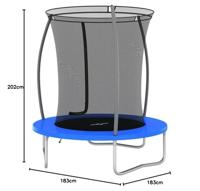 VidaXL Trampolineset rond 80 kg 183x52 cm - thumbnail