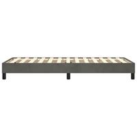 Boxspringframe fluweel donkergrijs 90x200 cm - thumbnail