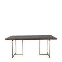 Dutchbone Eettafel 'Class' Antique Brass, 180 x 90cm - thumbnail