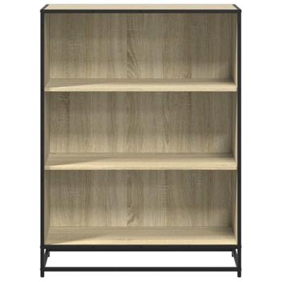 Boekenkast 80,5x35x107,5 cm bewerkt hout sonoma eikenkleurig