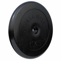 Halterschijf 10 kg Rubber - thumbnail